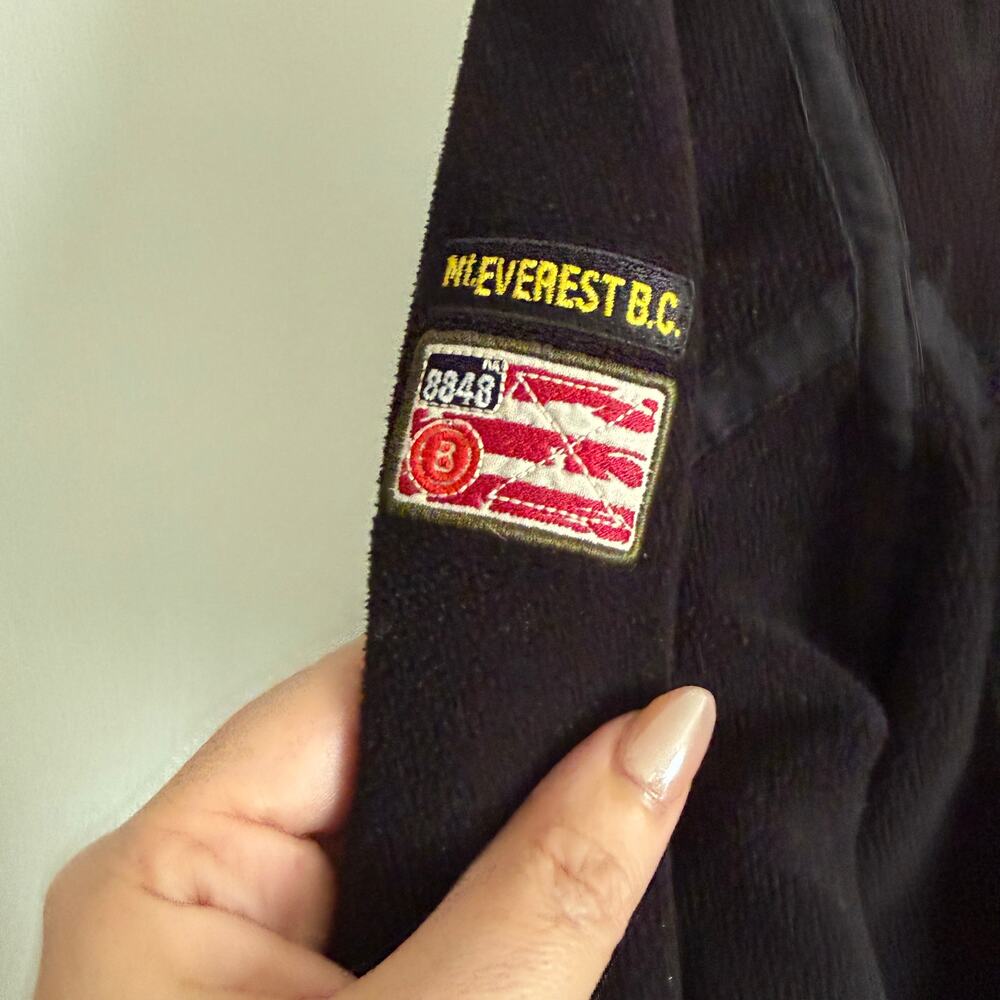 90s Vintage BOGNER Everest Expedition Embroidered Fleece Mid Layer Medium Large - Picture 6 of 10